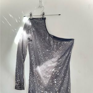 FOREVER 21 party dress • one shoulder • sequin